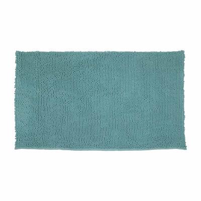 Resort Collection Plush Shag Chenille 2-Piece Bath Mat Set - Aqua