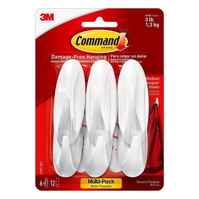 Command Small Wire Toggle Hooks, Clear, Damage Free Decorating, Five Hooks  - Yahoo Shopping