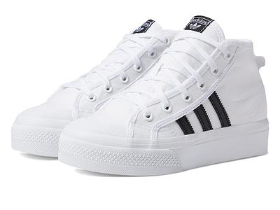 Shoes (Little - Shopping Kids Platform adidas Nizza Girl\'s Yahoo (White/Black/White) Kid) Originals