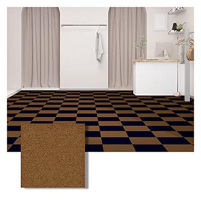 12x12 Inch Faux Carpet Tiles 6-Pack Self Adhesive Carpet Squares Floor Tile  Removable Peel and Stick Floor Tile Non-Slip Durable DIY Vinyl Flooring