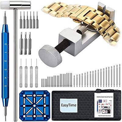 JOREST Watch Repair Kit, for Watch Battery Replacement & Watch Band  Adjustment & Watch Cleaning, Watch Wrench Back Remover, Watch Case Opener,  Watch Screwdriver, Watch Link Removal Tool