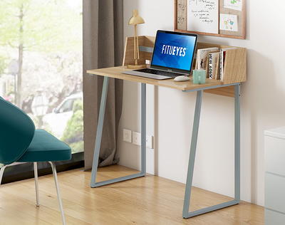 FITUEYES Computer Desk for Small Spaces, Study Writing Desk with Monitor  for Corner CD307001WB - The Home Depot