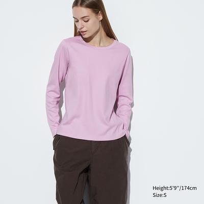 U Airism Cotton Oversized Crew Neck Half-Sleeve T-Shirt