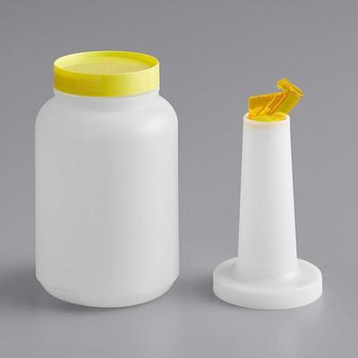 Choice 12 oz. Clear Squeeze Bottle - 6/Pack