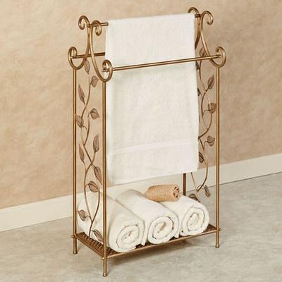 Kadalynn Satin Gold Toilet Paper Holder Stand