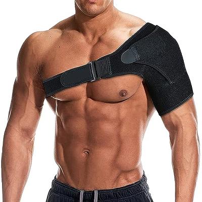 Double Shoulder Brace Support Torn Rotator Cuff Compression Sleeve