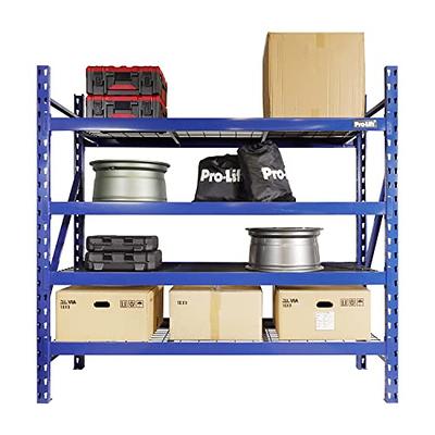 3-Wire Shelf Steel Storage Rack in Black (72 in. H x 77 in. W x 24 in. D)