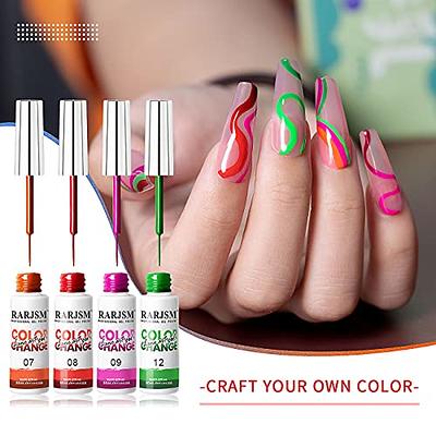 8ml Nail Art Gel Nail Polish 12 Colors Painting Gel LED UV Gel Manicure  Tools C
