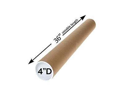 Tubeequeen Kraft Heavy Duty Mailing Tubes with End Caps - Art Shipping Tubes  for Document Storage, 4 inch x 36 inch Useable Diameter and Length, Pack of  2 - Yahoo Shopping