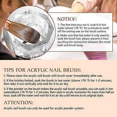 LOUINSTIC Acrylic Nail Brush Cleaner - Quickly Clean Gel/Acrylic Nail  Brushes, Paint Brushes, Airbrushes, Art Tools, Nail Brush Cleaner  Conditioner