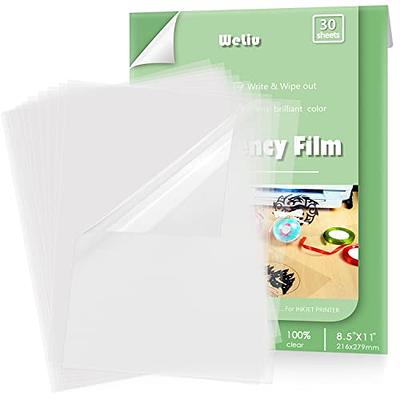 Koala Transparency Film for Inkjet Printer 60 Sheets Clear Film Paper  8.5x11 Inch for Overhead Projector, Cratfs 