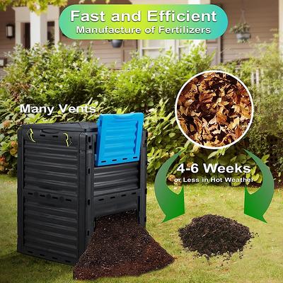 Outdoor Compost Bin 80 Gallon (300 L) Large Garden Compost Bucket - Yahoo  Shopping