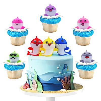 BlingABC Shark Cake Topper,8 Pack Cute Dolphin Family Characters Figurines Cake  Cupcake Toppers Decoration, Kids Birthday Baby Shower Party Supplies Bath  Toys - Yahoo Shopping