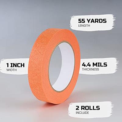 Lichamp 2 Pack Orange Painters Tape 1 inch, Orange Masking Tape 1 inch x 55  Yards x 2 Rolls (110 Total Yards) - Yahoo Shopping