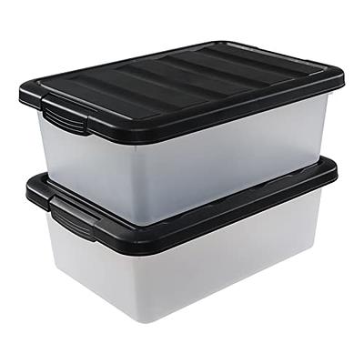 14 Qt. Clear Stackable Organization Storage Box Container (24-Pack)