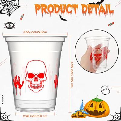 Disposable Plastic Cups, Burgundy Colored Plastic Cups, 18-Ounce Plastic  Party Cups, Strong and Sturdy Disposable Cups for Party, Wedding,  Christmas, Halloween Party Cup, 50 Pack - By Amcrate 