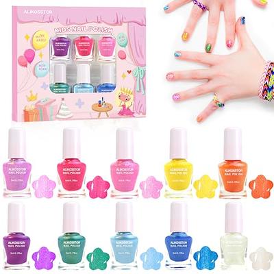 Combaybe Kids Nail Polish Set for Girls- Girl Gifts - Nail Art Kit for Ages  7-12 Years Old, Nail Polish Non Toxic Girl stuff for Spa Makeup Manicures