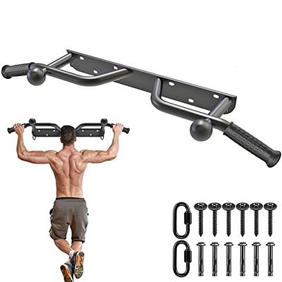  Yes4All Pull Up Bar for Doorway & Ab Straps, Solid 1 Piece  Main Bar Construction, Multi Grips Pullup Bar for Home Gym Workout, No  Screws Portable Door Frame Horizontal Chin