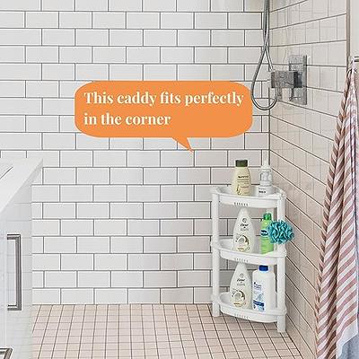 PHANCIR 5 PCS Corner Shower Caddy Shower Organizer, 2 Tier Self