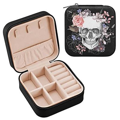 Travel Jewelry Case For Womenleather Small Jewelry Box,portable