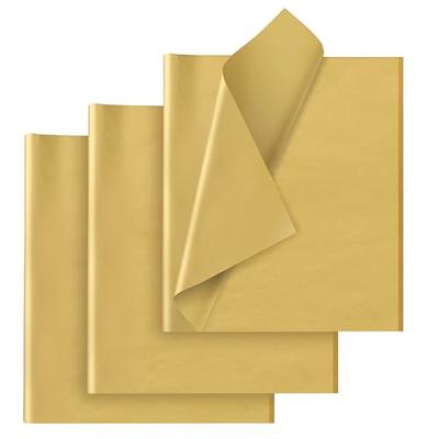 Artdly 100 Sheets Yellow Tissue Paper 14 x 20 Inches Recyclable Yellow Wrapping  Paper Bulk for Weddings Birthday DIY Project Chr