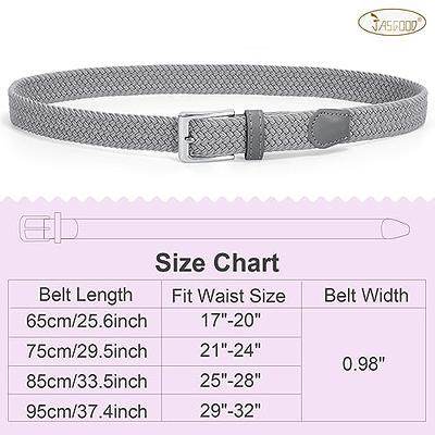 WHIPPY Women's Braided Belt Skinny Casual PU Leather Woven Belt