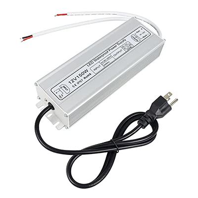 inShareplus 12V LED Power Supply, 150W IP67 Waterproof Outdoor Driver,AC  80-265V to DC 12 Volt 12.5A Low Voltage Transformer, Adapter with 3-Prong  Plug for LED Light, Computer Project, Outdoor Use - Yahoo