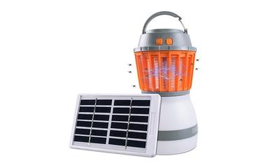 Afoxsos Portable LED Light Fly Trap Catcher Electric Bug Zapper Mosquito Insect Killer Lamp, White