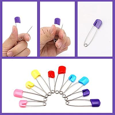 Convenient Lowest Price Multi-color Pins 25Pcs Safety Pins Plastic Head  Pins Baby Diaper Locking Pin Locking Cloth Pins Lock Baby Clothes Pins  Nappy Pins