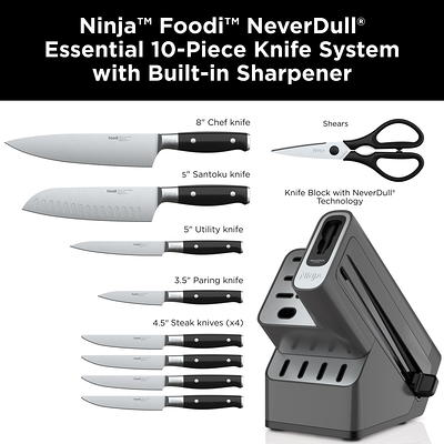 Ninja NeverDull technology is conveniently built into the storage