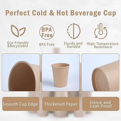 Lamosi 240 Pack 12 OZ Paper Cups, Disposable Coffee Cups, Paper Coffee Cups  12oz, Hot/Cold Beverage Drinking Cups for Water Juice or Tea, Perfect for