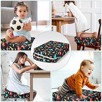 Child Dining Chair Booster Cushion Toddler Booster Seat For Dining Table  Double Straps Washable Cushion Increasing Cushion Fo - AliExpress
