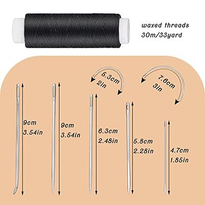 Round Waxed Thread for Leather Sewing - Leather Thread Wax String