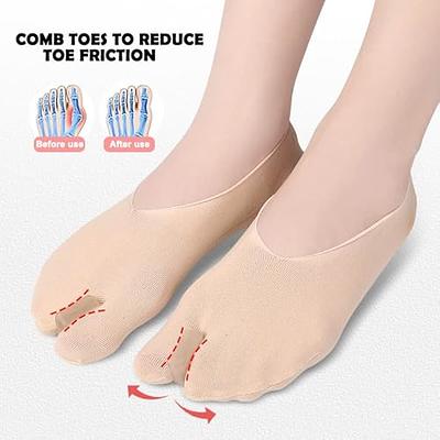 Toe Separator Socks With Bunion Pads Unisex Foot Alignment Socks