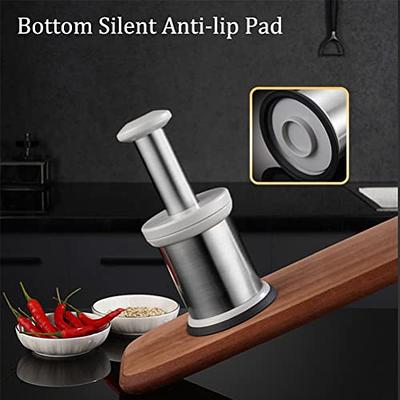 Granite Mortar and Pestle Set, Polished Heavy Duty Stone Grinder Bowl 