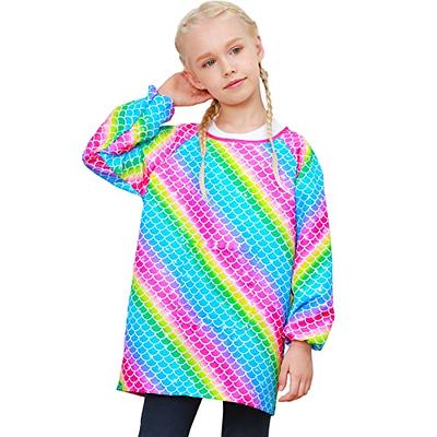 Sylfairy Kids Art Smocks for Painting Waterproof Artist Rainbow