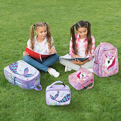  Jumpopack Rainbow Backpack for Girls School Backpack for  Elementary Girls Backpack with Lunch Box Set Lightweight Water Resistance  Back to School Bag Preschool Kids Bookbag,Rainbow Print