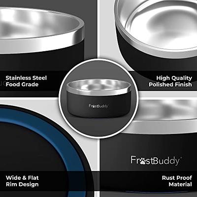 IKITCHEN Dog Bowl for Food and Water, 64 Oz Stainless Steel Pet Feeding  Bowl, Durable Non-Skid Double Wall Insulated Heavy Duty with Rubber Bottom  for