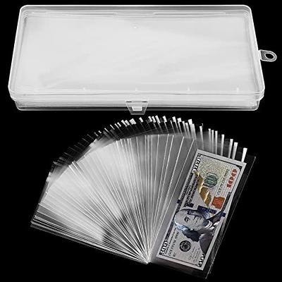 Jutieuo Clear Paper Money Holders for Collectors - 100 Pieces Transparent  Currency Sleeves with Storge Case - Dollar Bill Protector Holders for Paper  Money, Tickets and Stamp Collecting Supplies - Yahoo Shopping