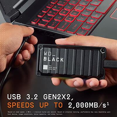 WD_BLACK 1TB P40 Game Drive SSD - Up to 2,000MB/s, RGB Lighting