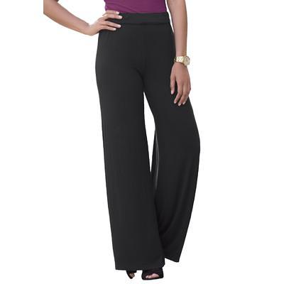 Max Studio Women's High Waist Wide Leg Ponte Pant, Black - Yahoo Shopping