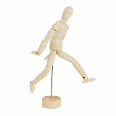 2 Pack Posable Wooden Mannequin Figure for Drawing, Wood Human Model for  Art (12 In)