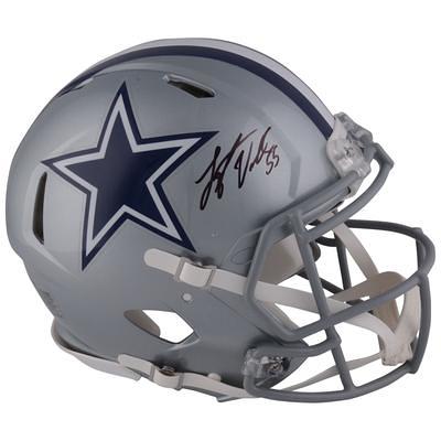 Leighton Vander Esch Dallas Cowboys Autographed Riddell Flat White Alternate  Revolution Speed Mini Helmet