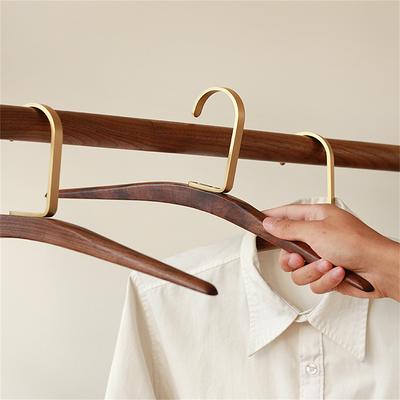 Black Plastic Top Clothes Hangers - 43cm