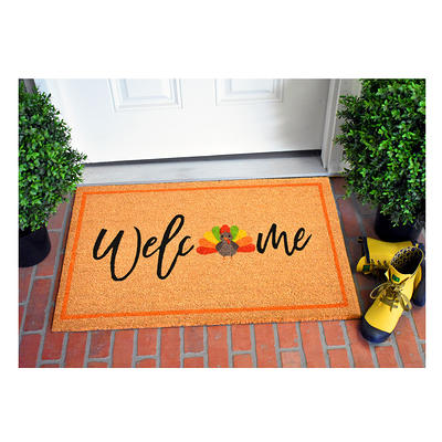 Mainstays Rambling Vine Utility Polyester Doormat - Navy - 18 x 30 in