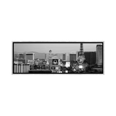 Las Vegas Strip at night Las Vegas NV Black Float Frame Canvas