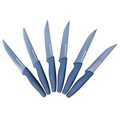  Farberware Stainless Steel Chef Knife Set, 3-Piece, Blue: Home  & Kitchen