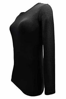 Natural Uniforms Women's Under Scrub Tee Crew Neck Long Sleeve  T-Shirt-3-Pack (Large, 3 Pack BLK/WHT/TNB) - Yahoo Shopping