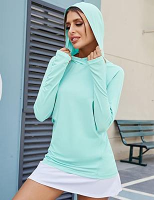 LUYAA Sun Protection Clothing Women Fishing Hoodie Sun Hoodie Rash