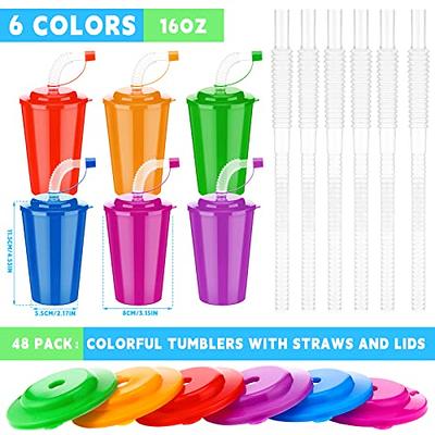 Meoky Color Changing Cups with Lids and Straws for Kids 6Pack 12oz Plastic  Re